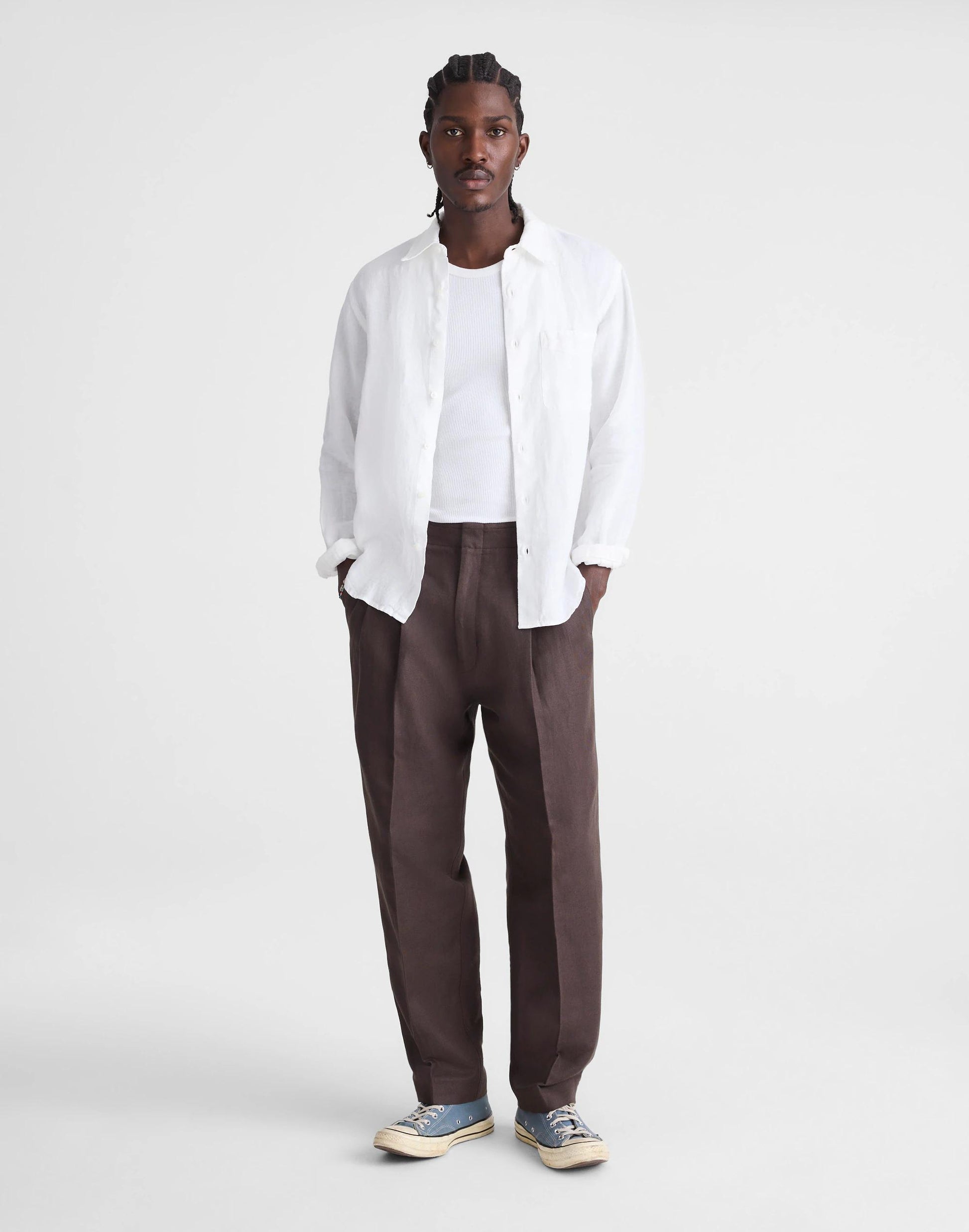 Madewell Button-Up Shirt in Linen