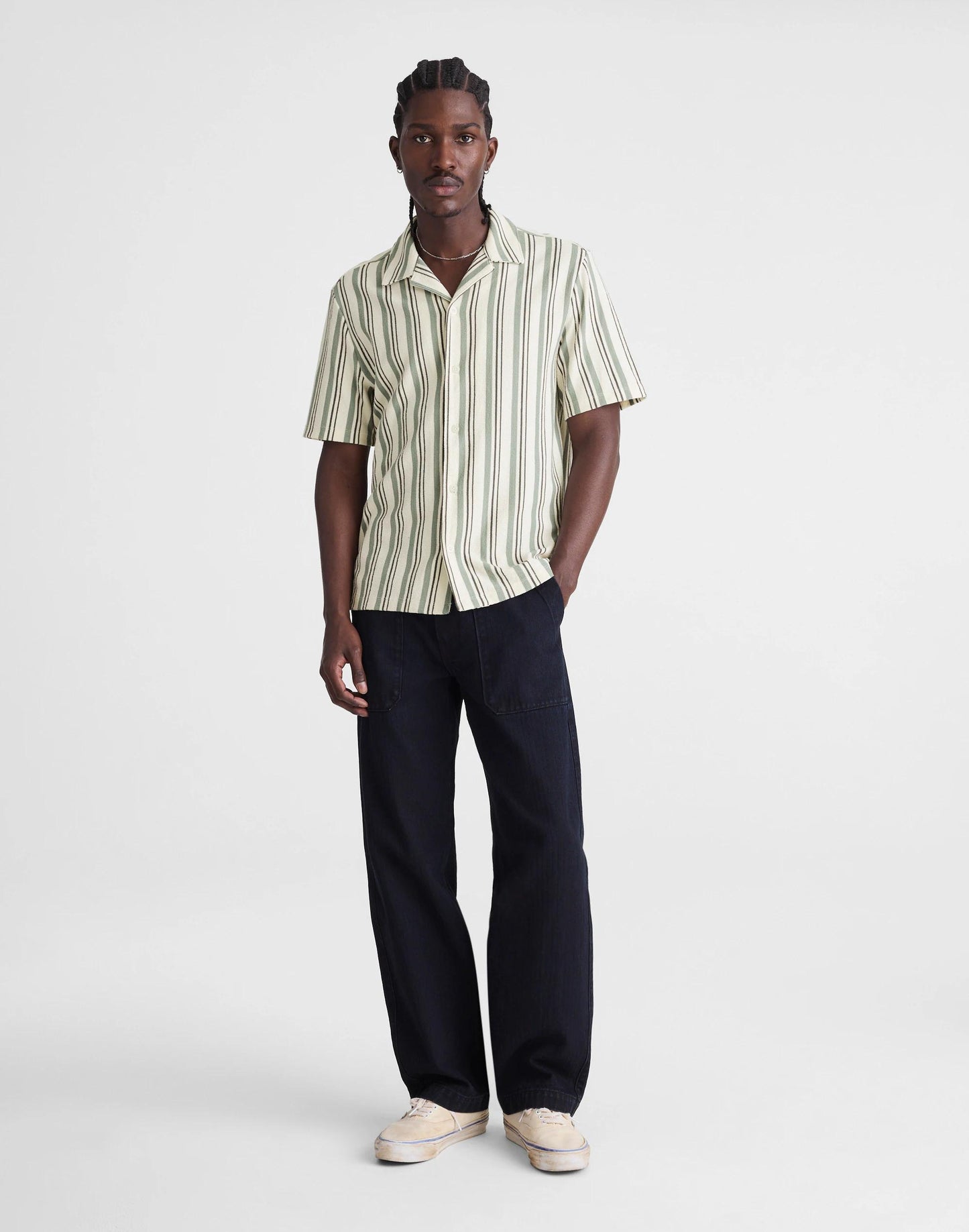 Madewell The Camp Shirt in Seaport Terry