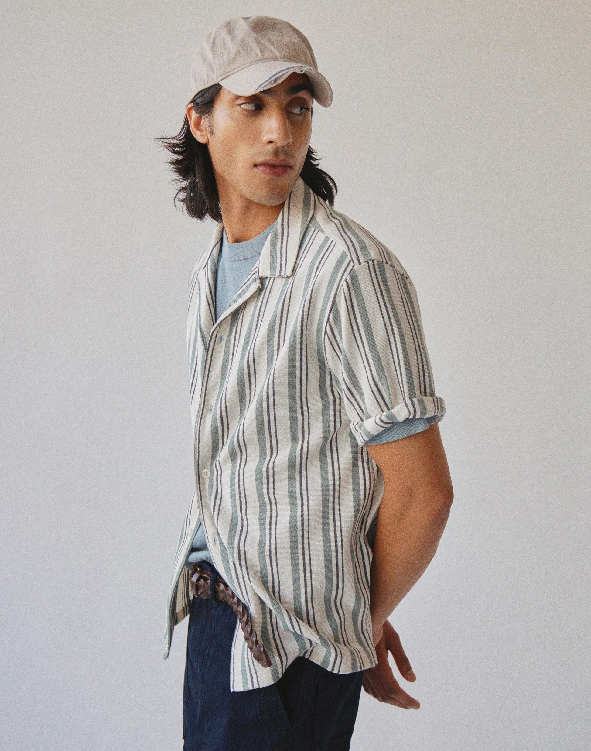 Madewell The Camp Shirt in Seaport Terry