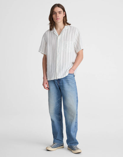 Madewell Short-Sleeve Camp Shirt in Linen