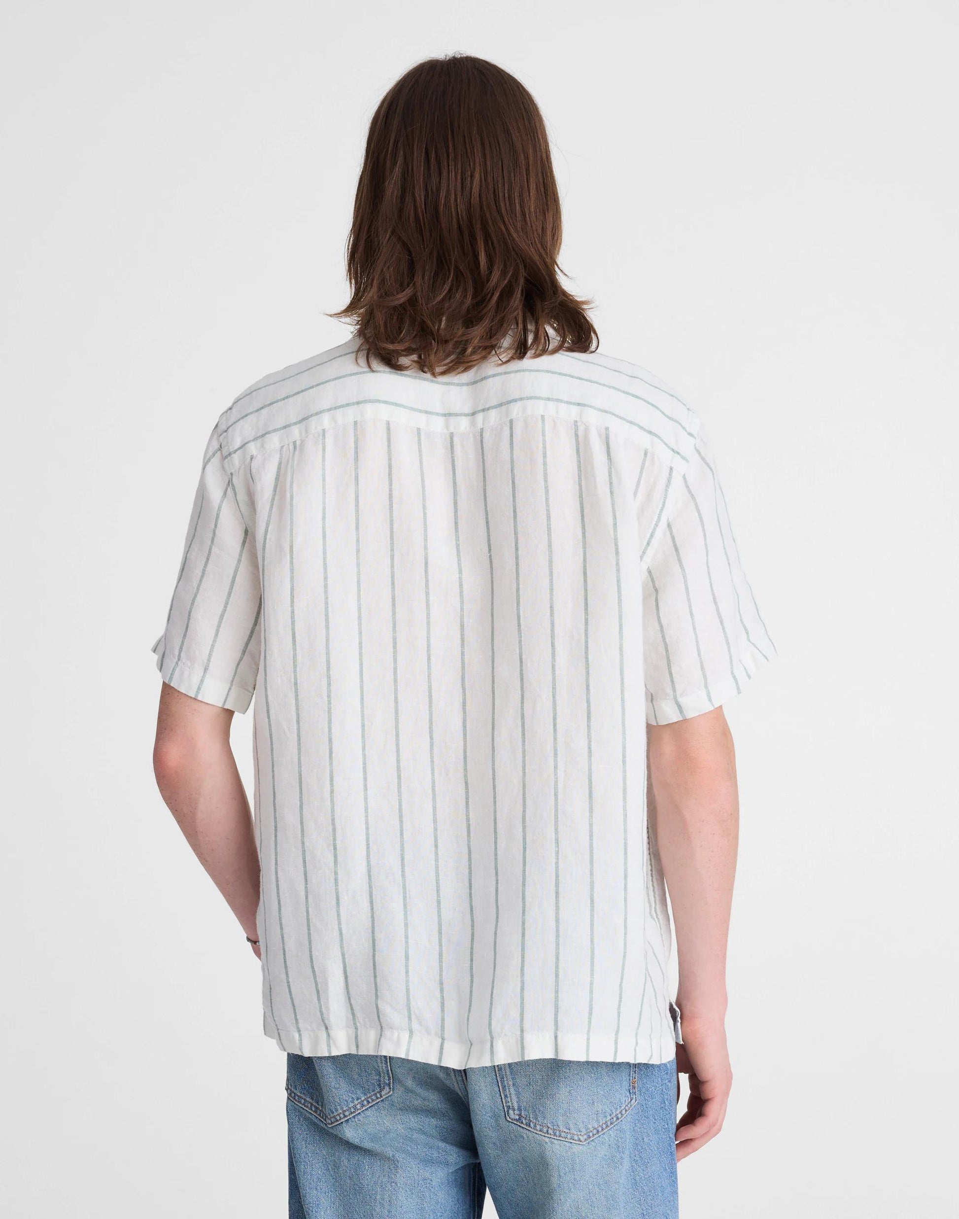 Madewell Short-Sleeve Camp Shirt in Linen