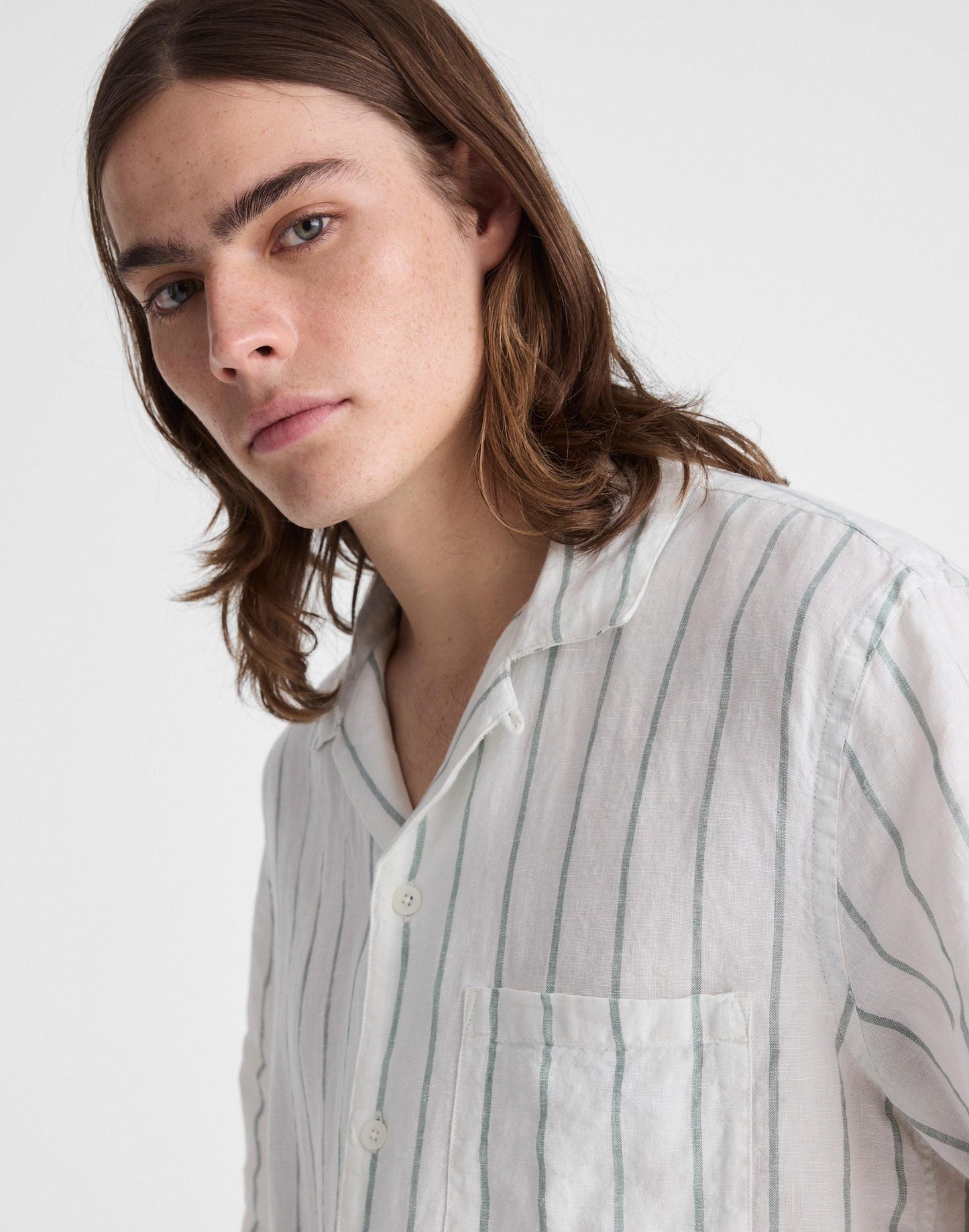 Madewell Short-Sleeve Camp Shirt in Linen