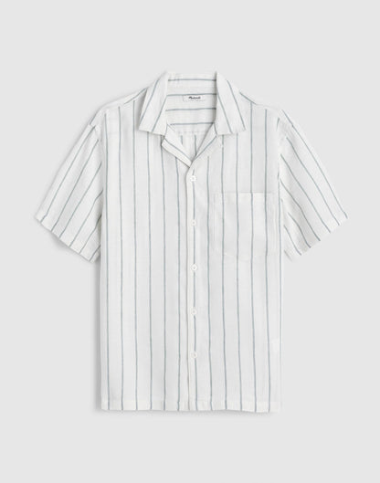 Madewell Short-Sleeve Camp Shirt in Linen