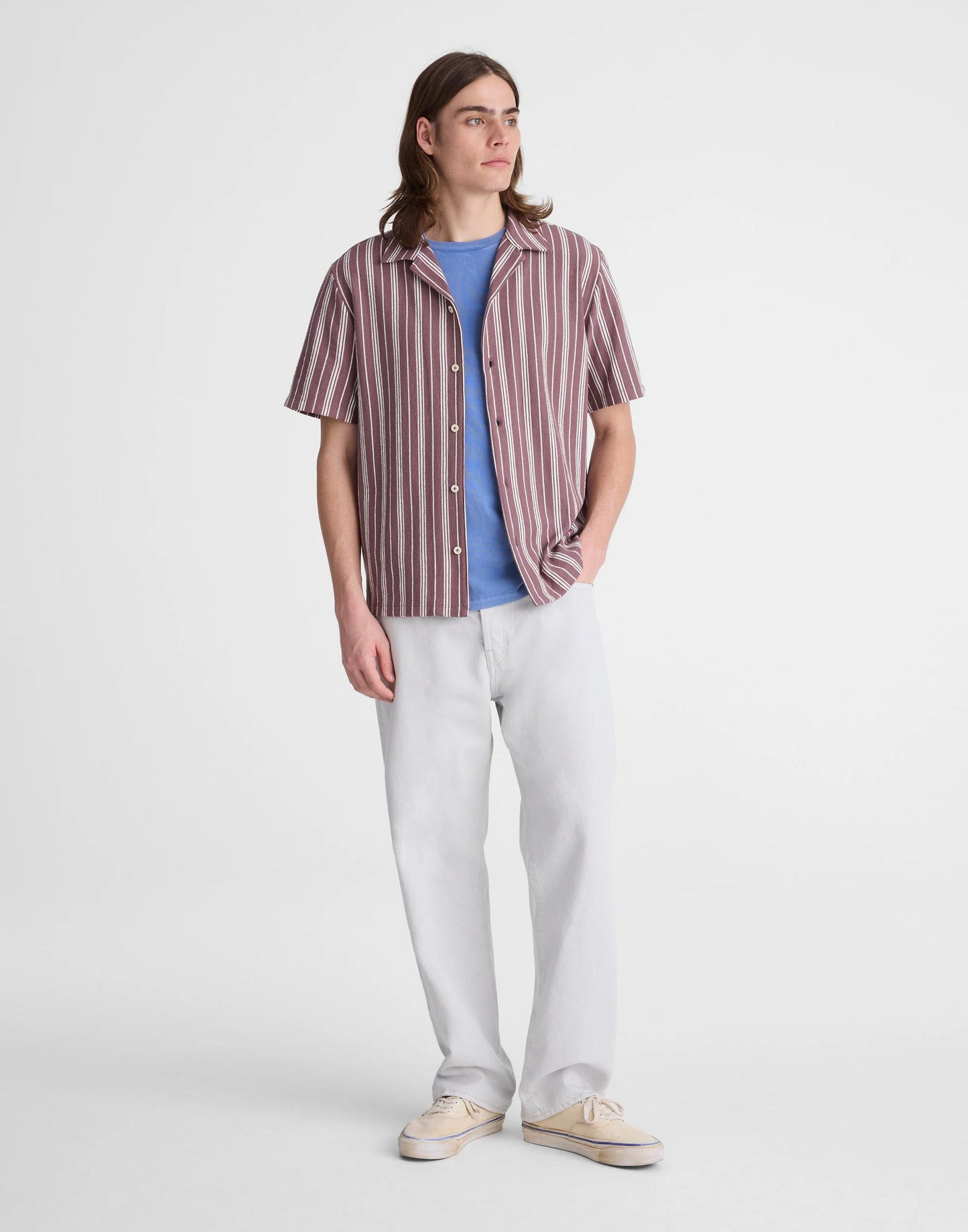 Madewell The Camp Shirt in Seaport Terry