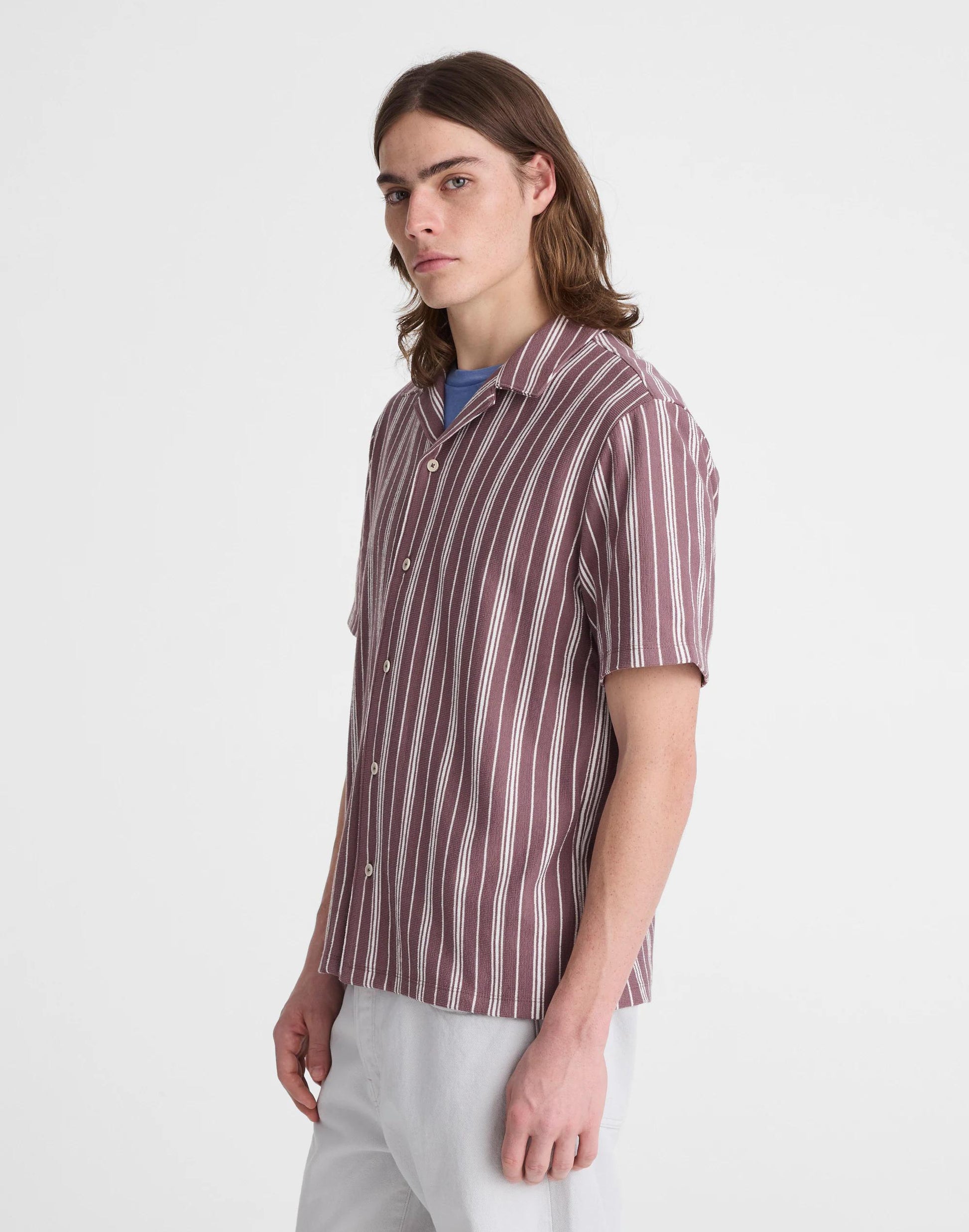 Madewell The Camp Shirt in Seaport Terry