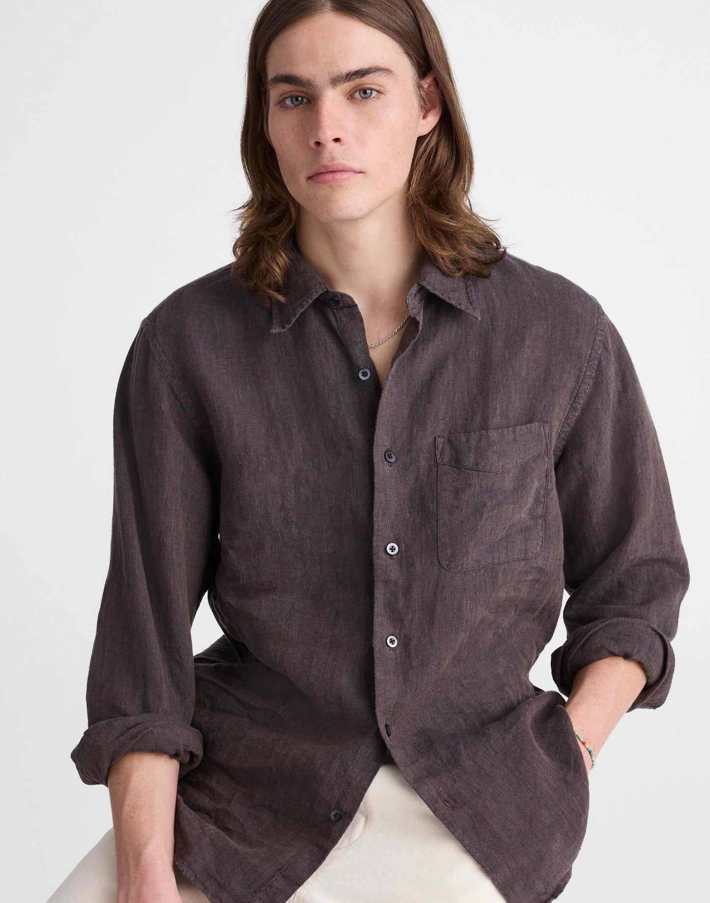 Madewell Button-Up Shirt in Linen