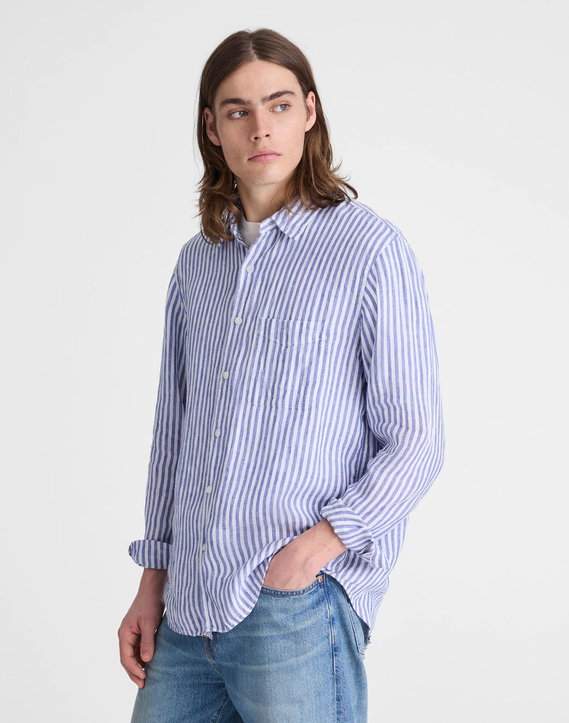 Madewell Button-Up Shirt in Linen