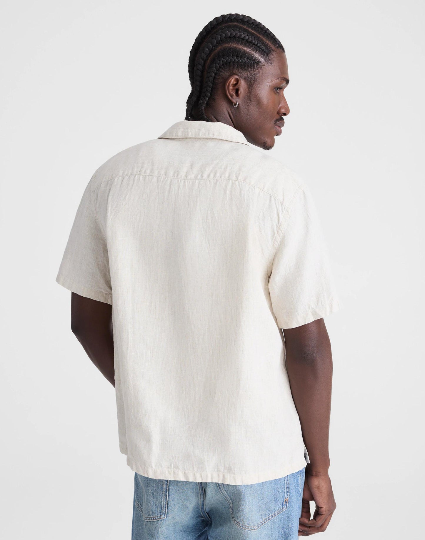 Madewell Short-Sleeve Camp Shirt in Linen