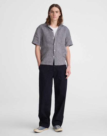 Madewell Short-Sleeve Camp Shirt in Linen