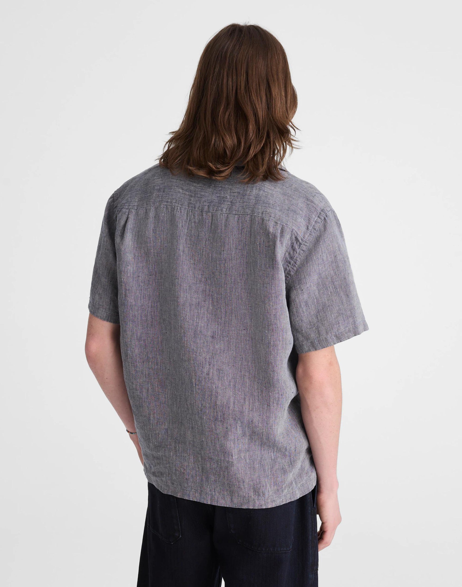 Madewell Short-Sleeve Camp Shirt in Linen