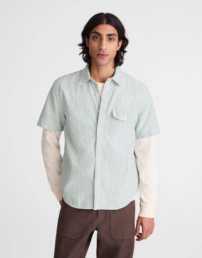 Madewell Short-Sleeve Single-Pocket Shirt in Allday Oxford