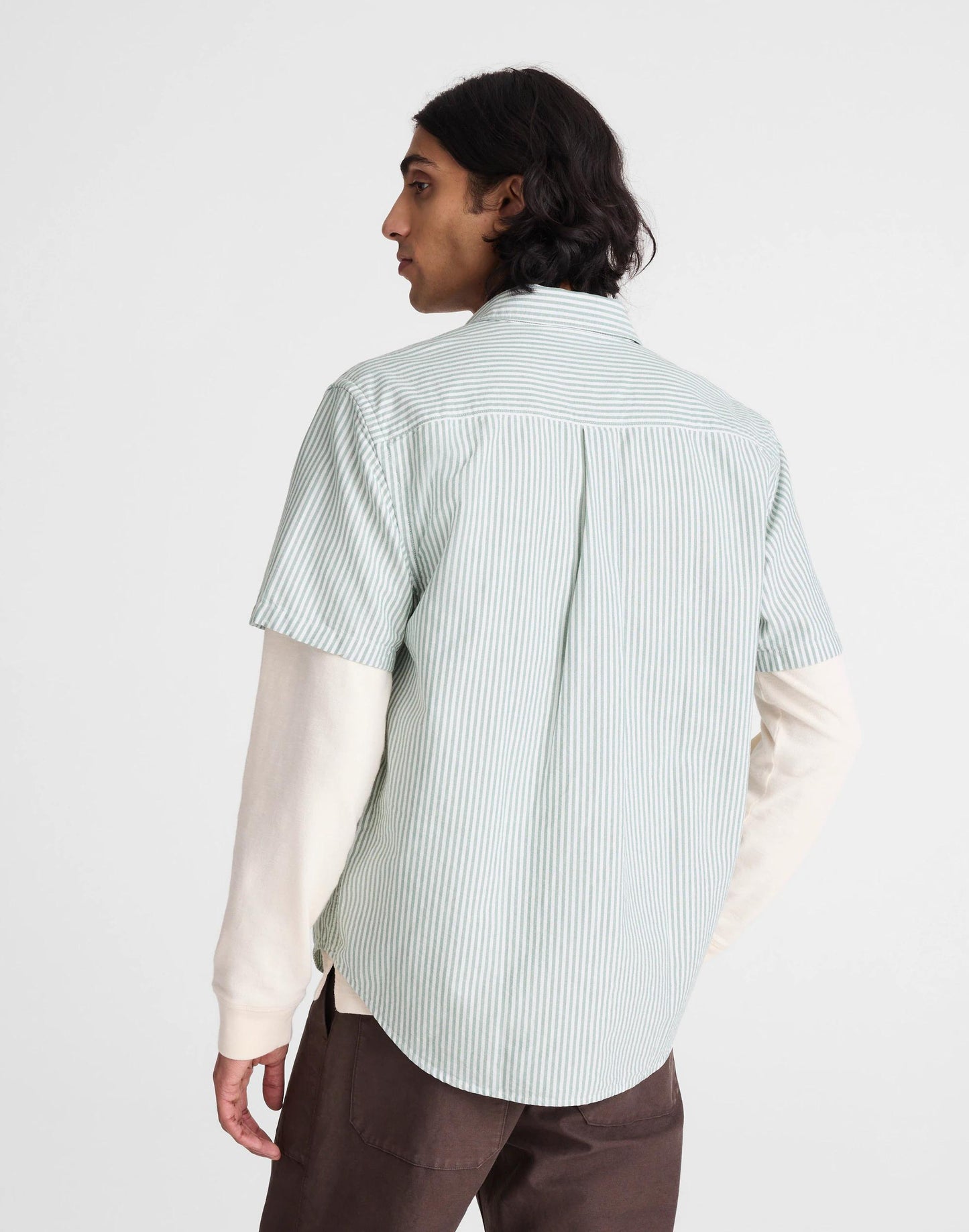 Madewell Short-Sleeve Single-Pocket Shirt in Allday Oxford