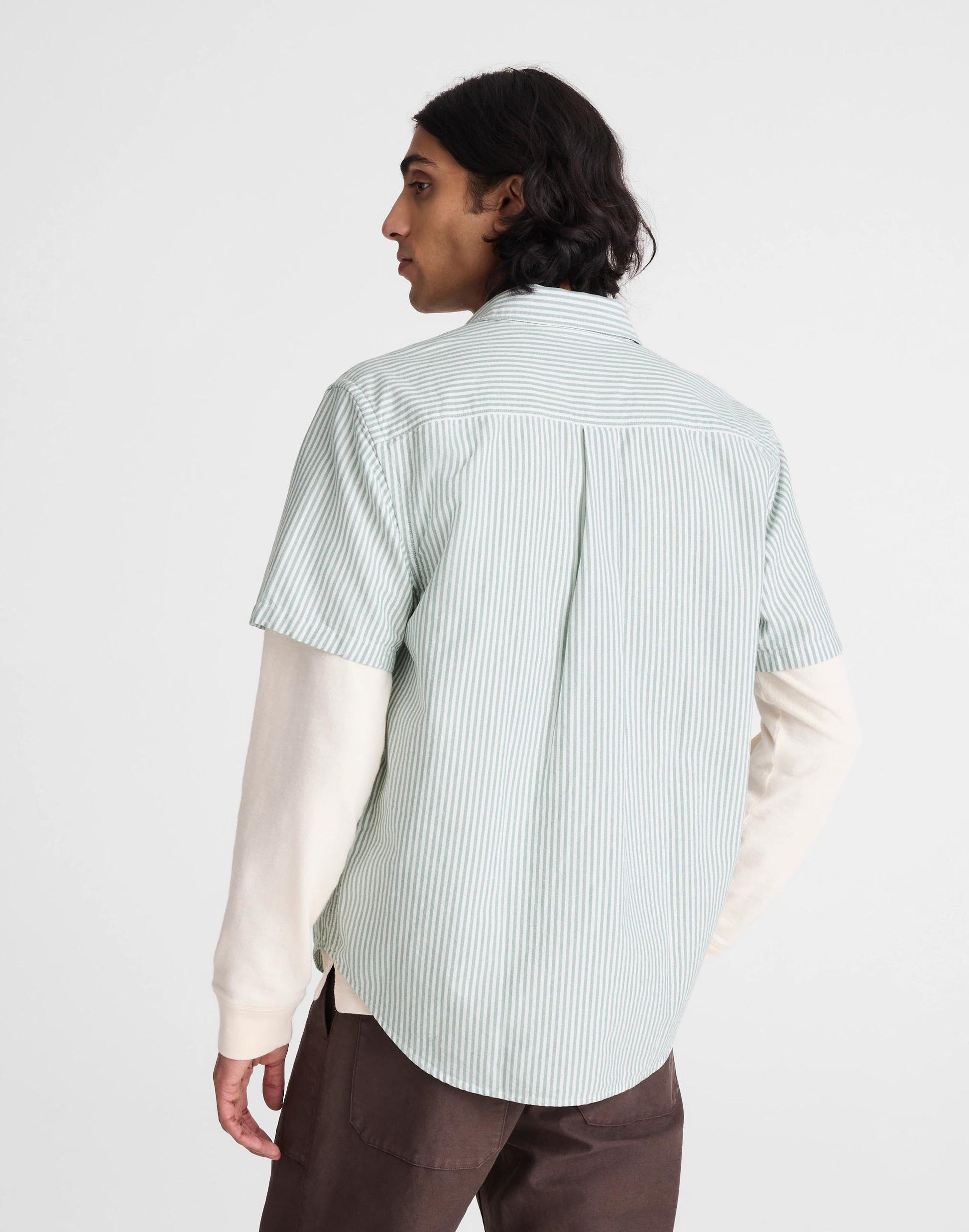Madewell Short-Sleeve Single-Pocket Shirt in Allday Oxford