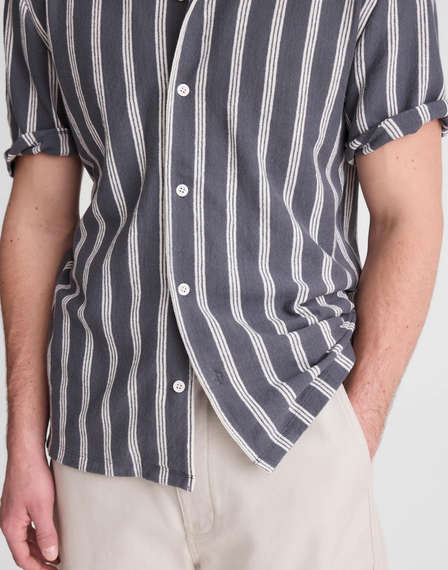 Madewell The Camp Shirt in Seaport Terry