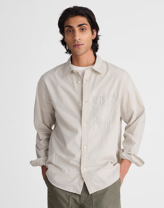 Madewell Button-Up Shirt in Crisp Poplin