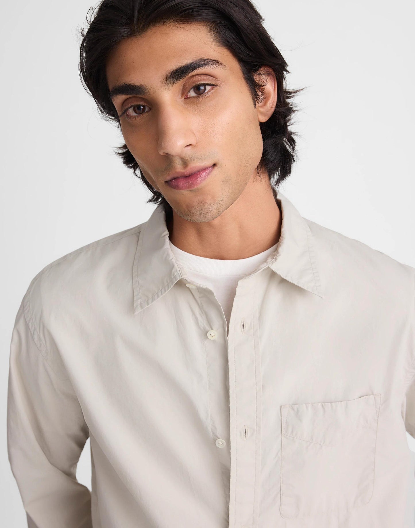 Madewell Button-Up Shirt in Crisp Poplin