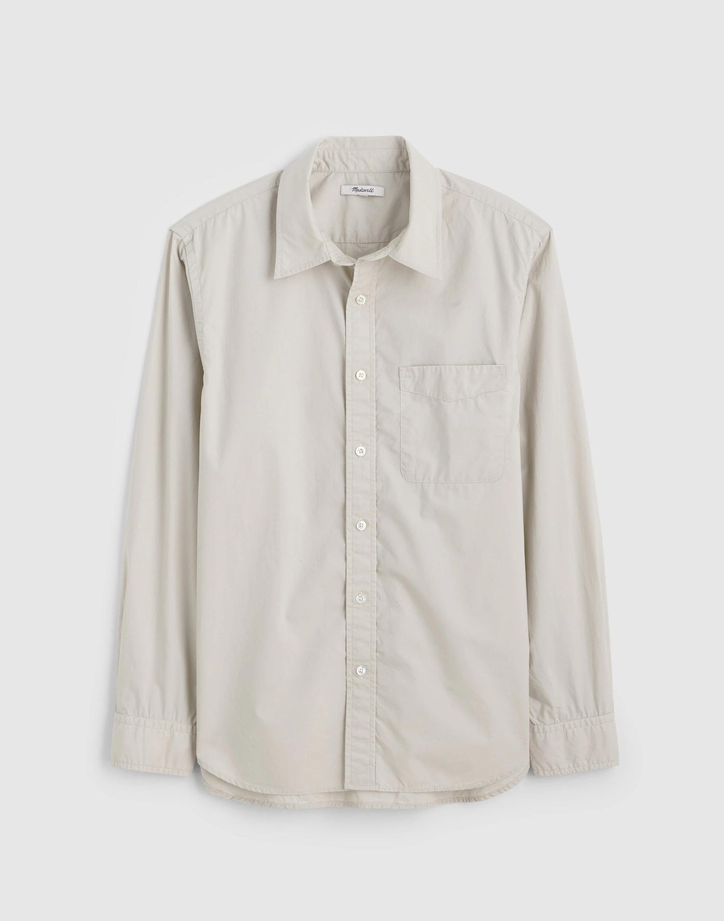 Madewell Button-Up Shirt in Crisp Poplin