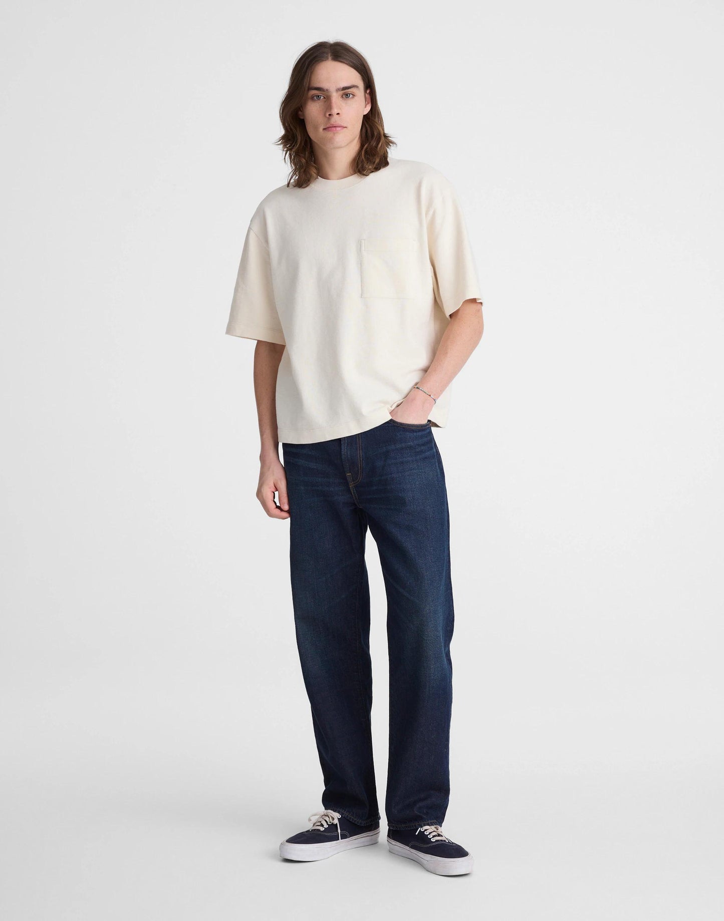 Madewell Boxy Pocket Tee in Weekend Slub