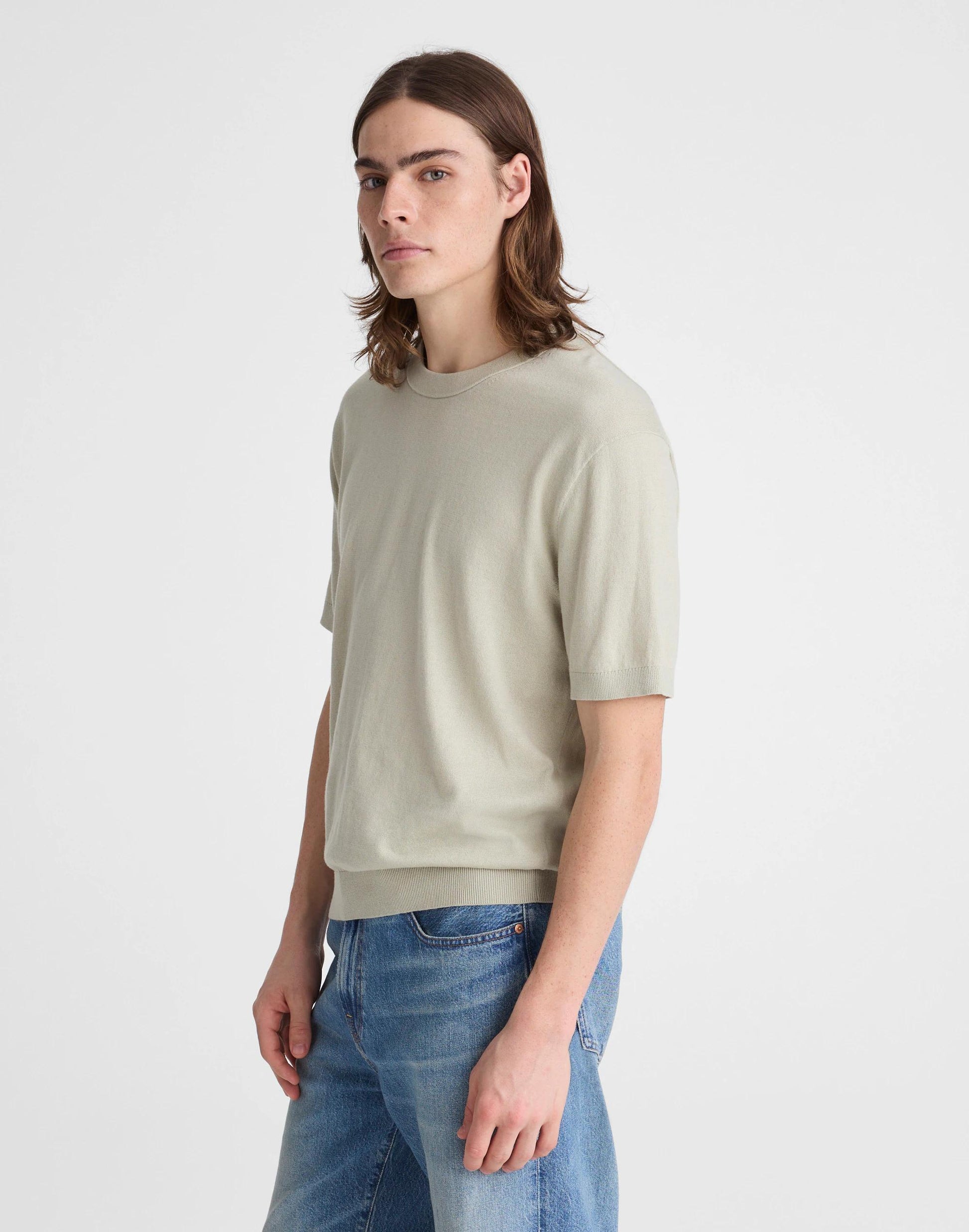 Madewell Crewneck Sweater Tee in Everyday Cotton