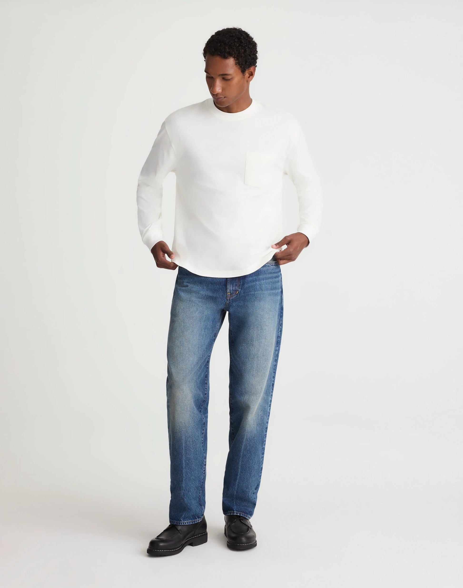 Madewell The Long-Sleeve Vintage Pocket Tee