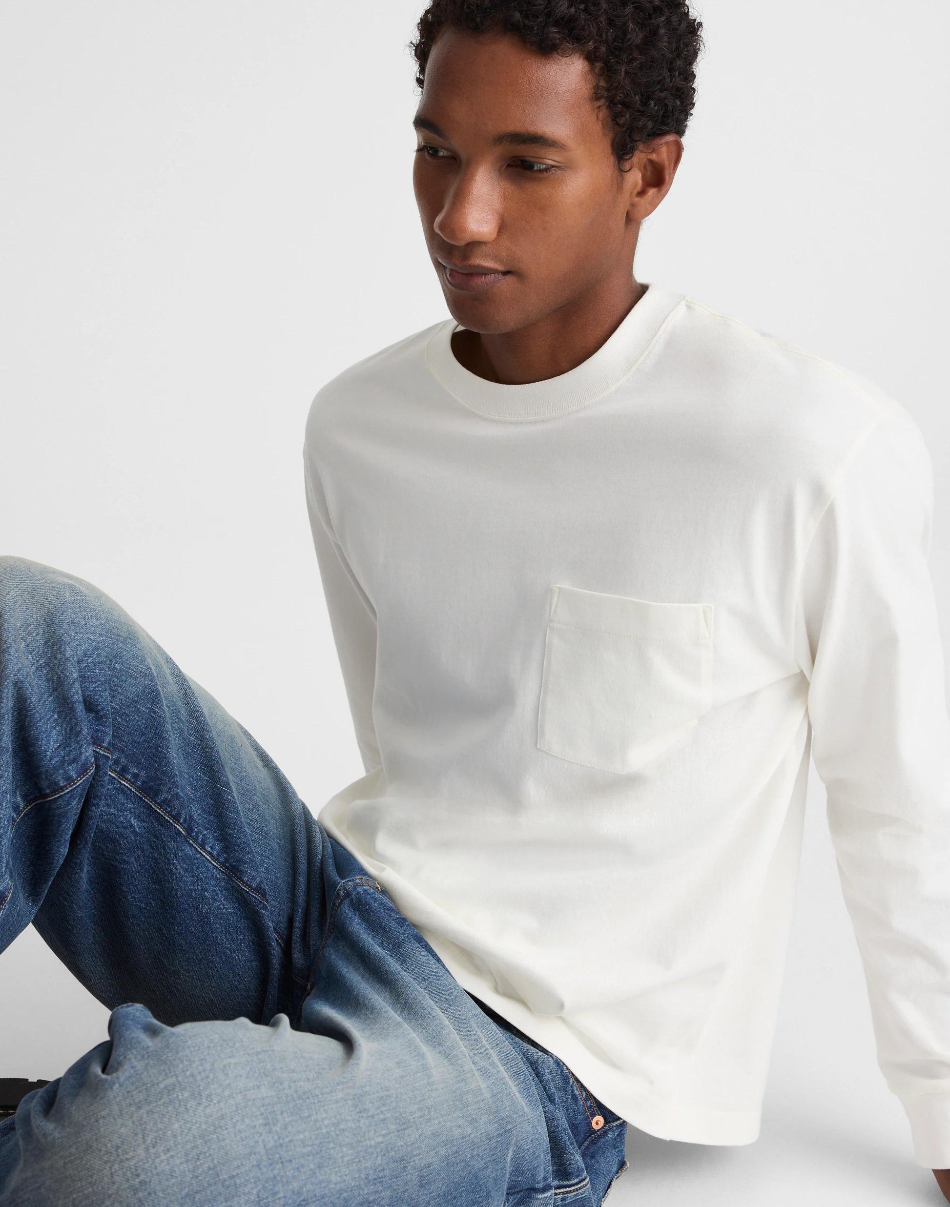 Madewell The Long-Sleeve Vintage Pocket Tee