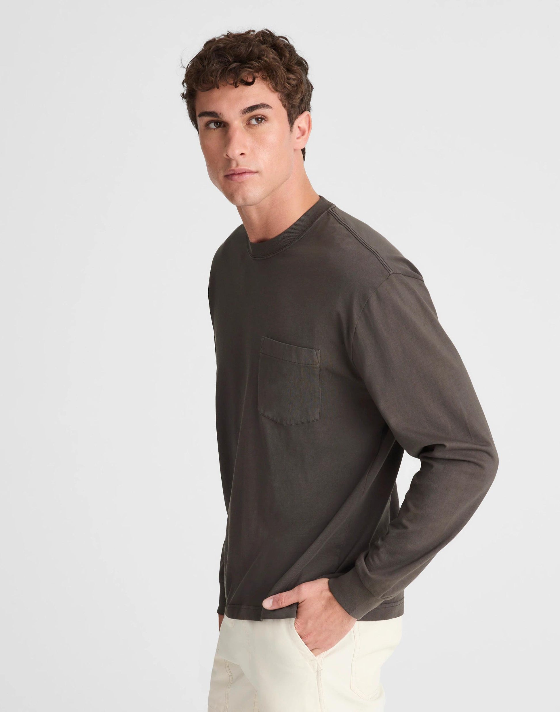 Madewell The Long-Sleeve Vintage Pocket Tee