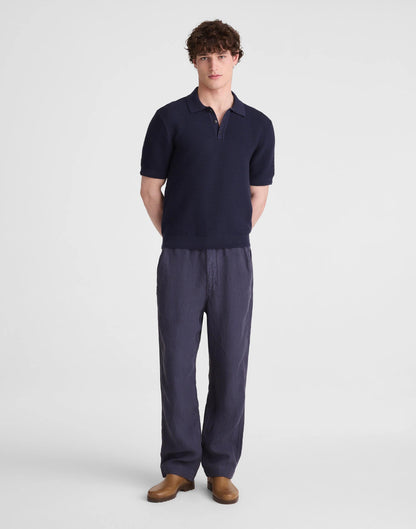 Madewell Textured Open-Stitch Polo