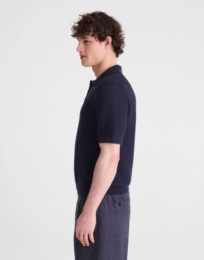 Madewell Textured Open-Stitch Polo