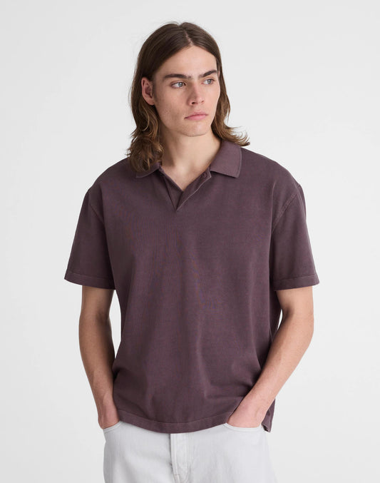 Madewell Short-Sleeve Compact-Knit Polo