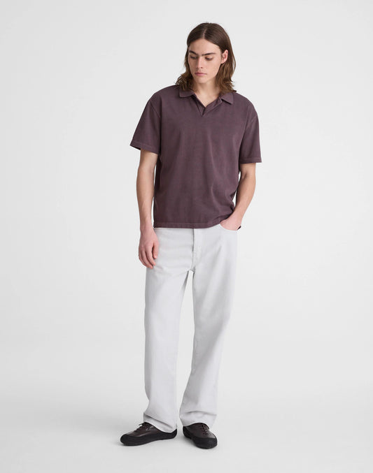 Madewell Short-Sleeve Compact-Knit Polo