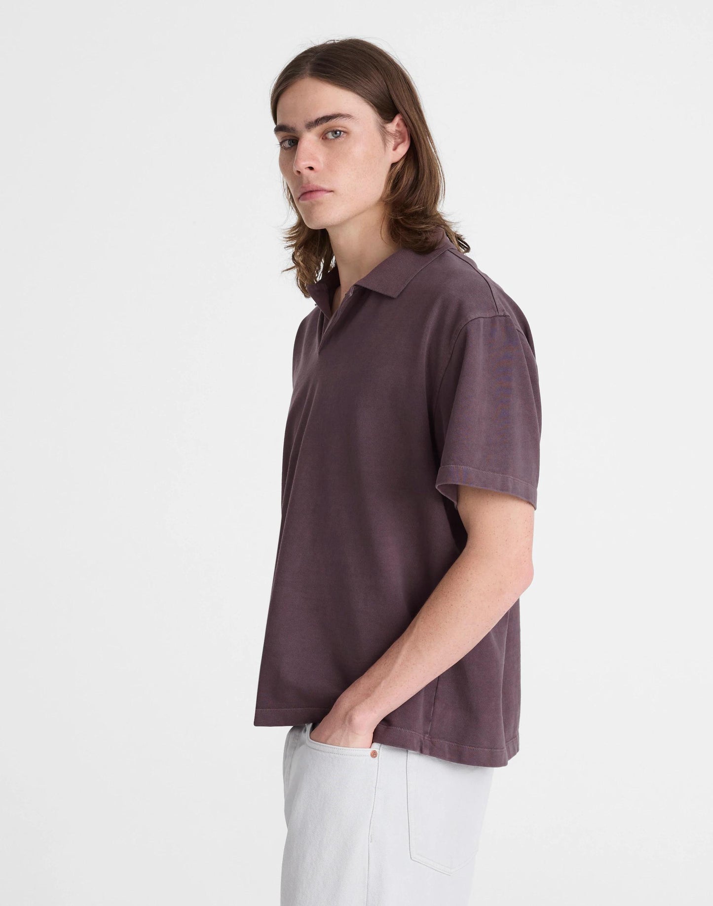 Madewell Short-Sleeve Compact-Knit Polo
