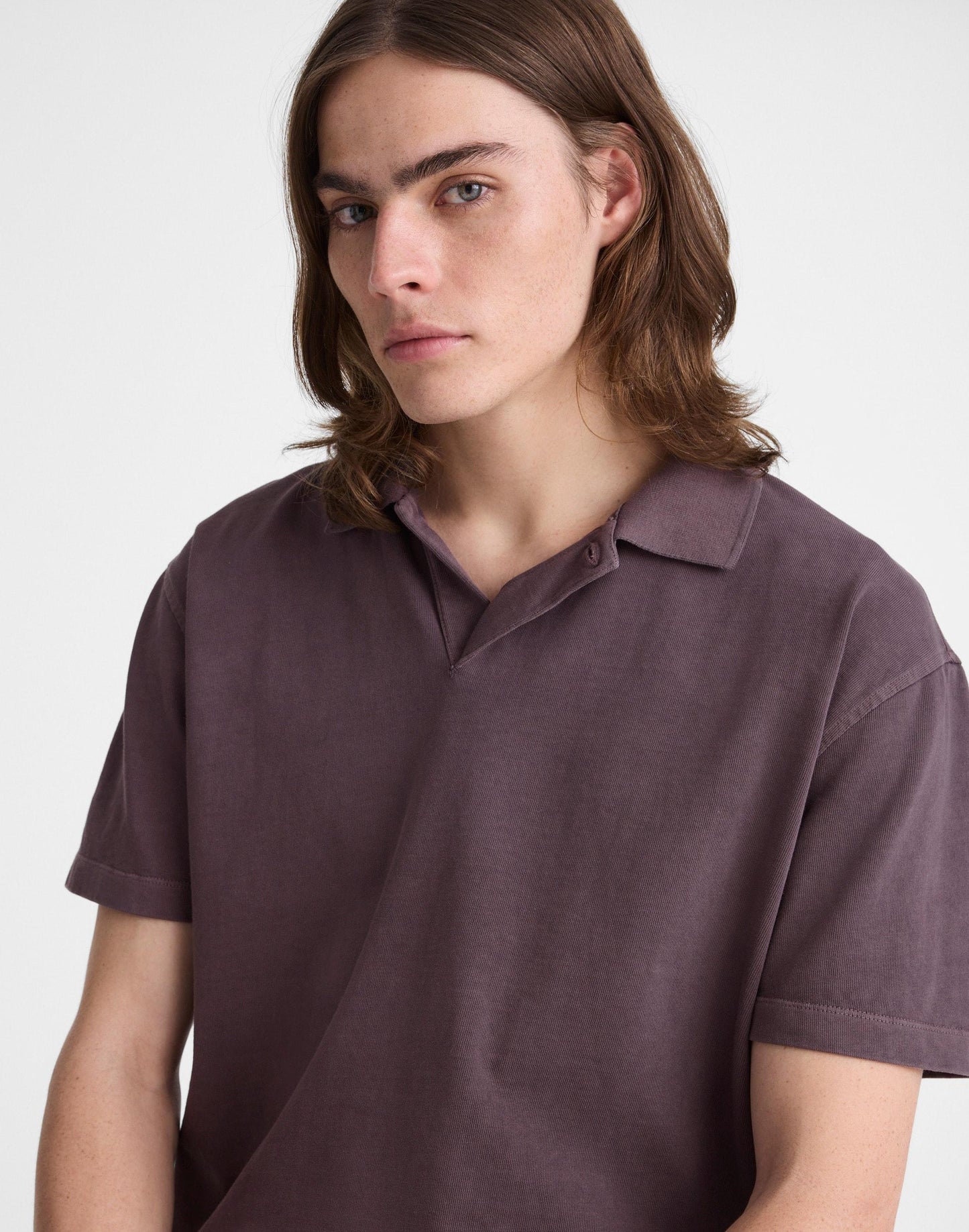 Madewell Short-Sleeve Compact-Knit Polo