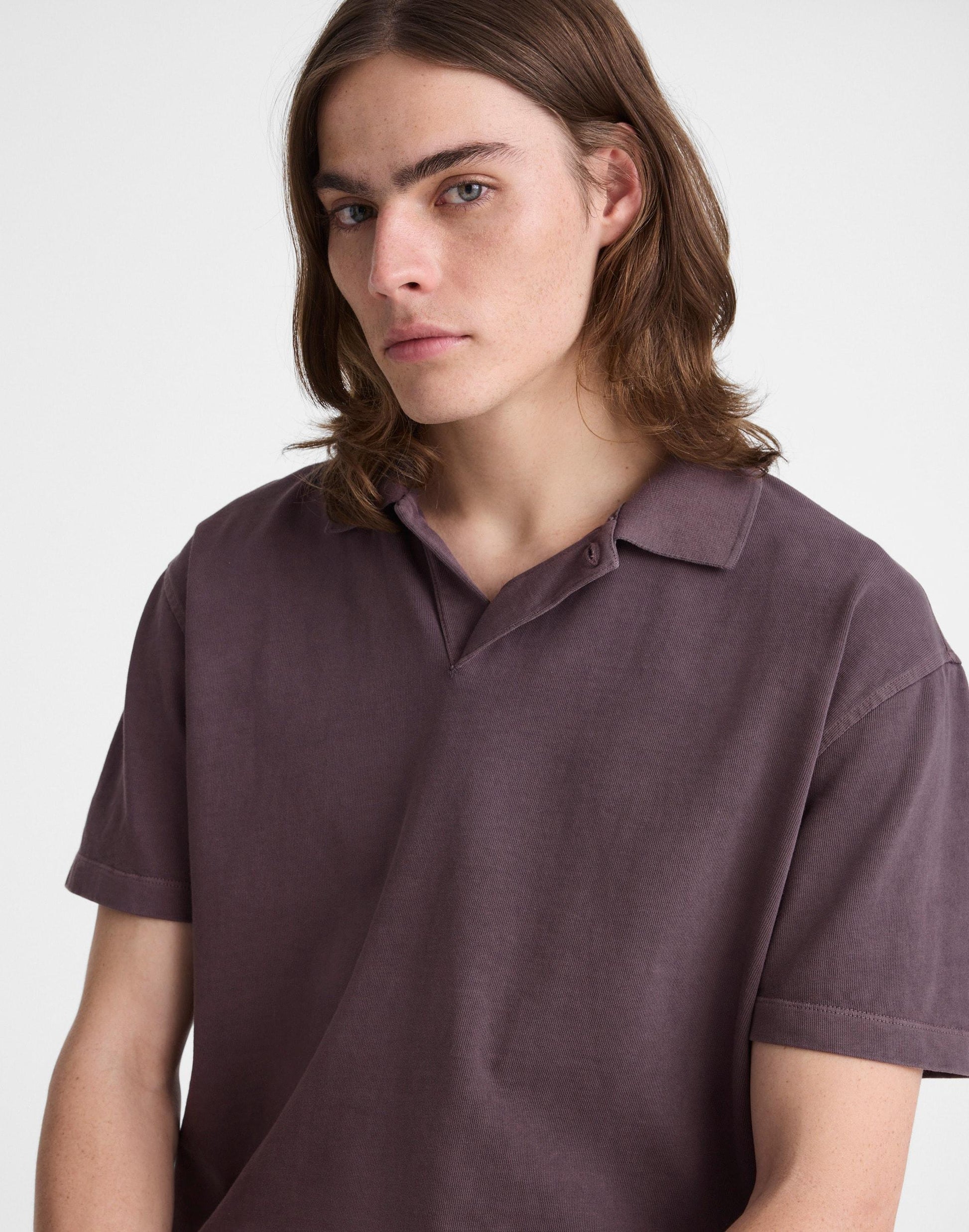 Madewell Short-Sleeve Compact-Knit Polo