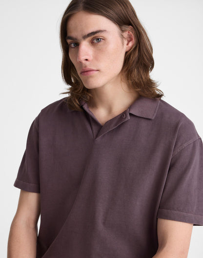 Madewell Short-Sleeve Compact-Knit Polo