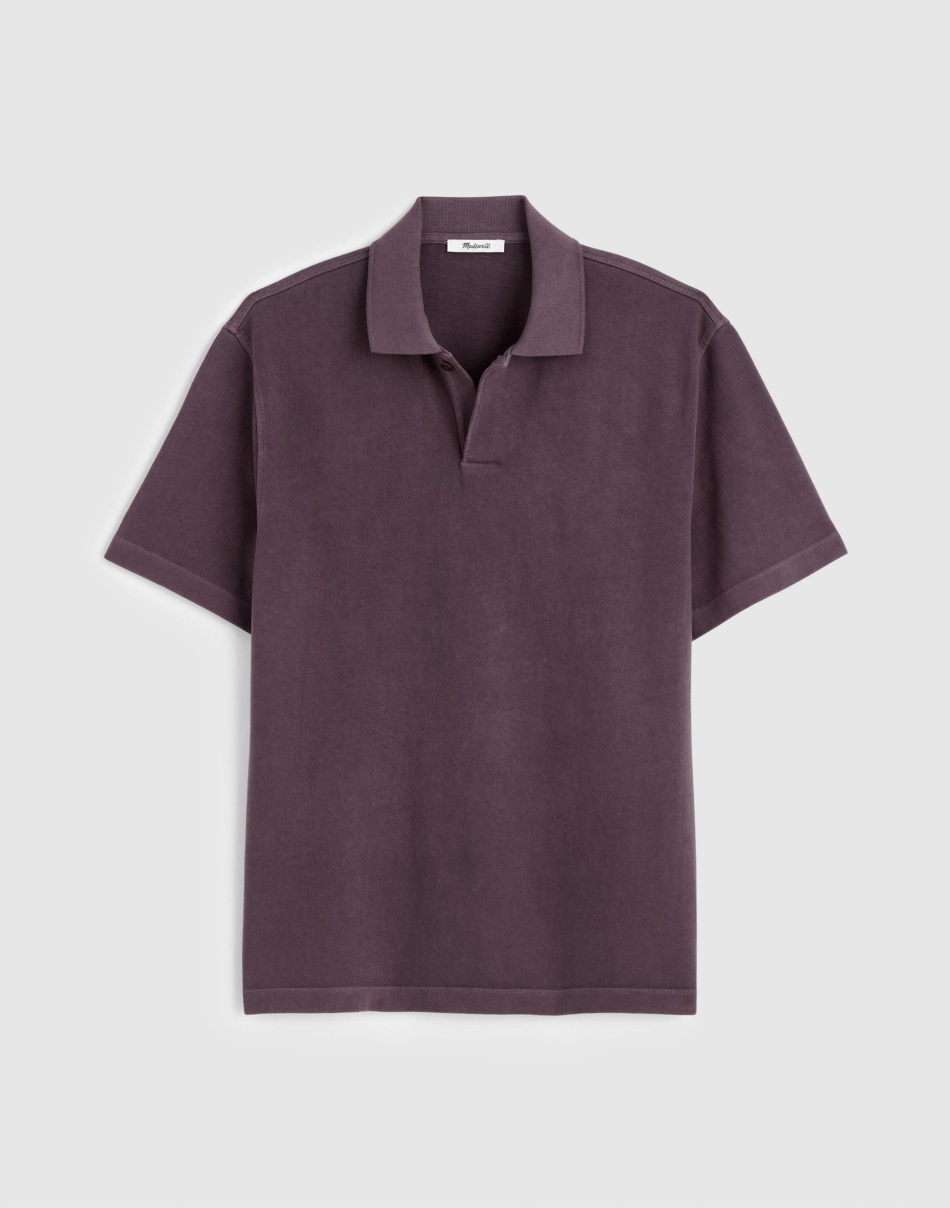 Madewell Short-Sleeve Compact-Knit Polo