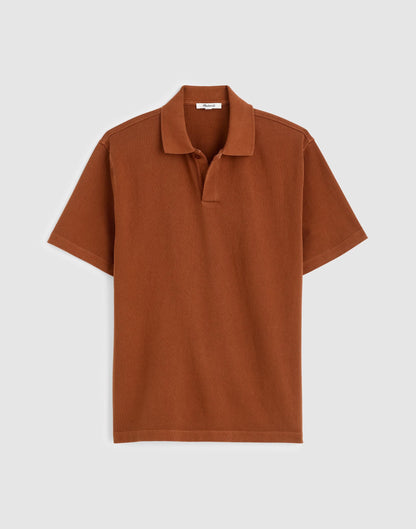 Madewell Short-Sleeve Compact-Knit Polo