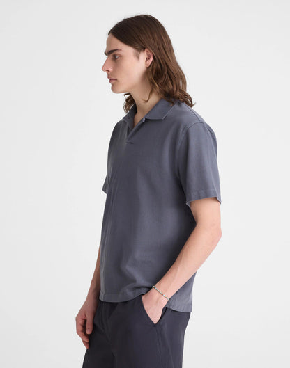 Madewell Short-Sleeve Compact-Knit Polo