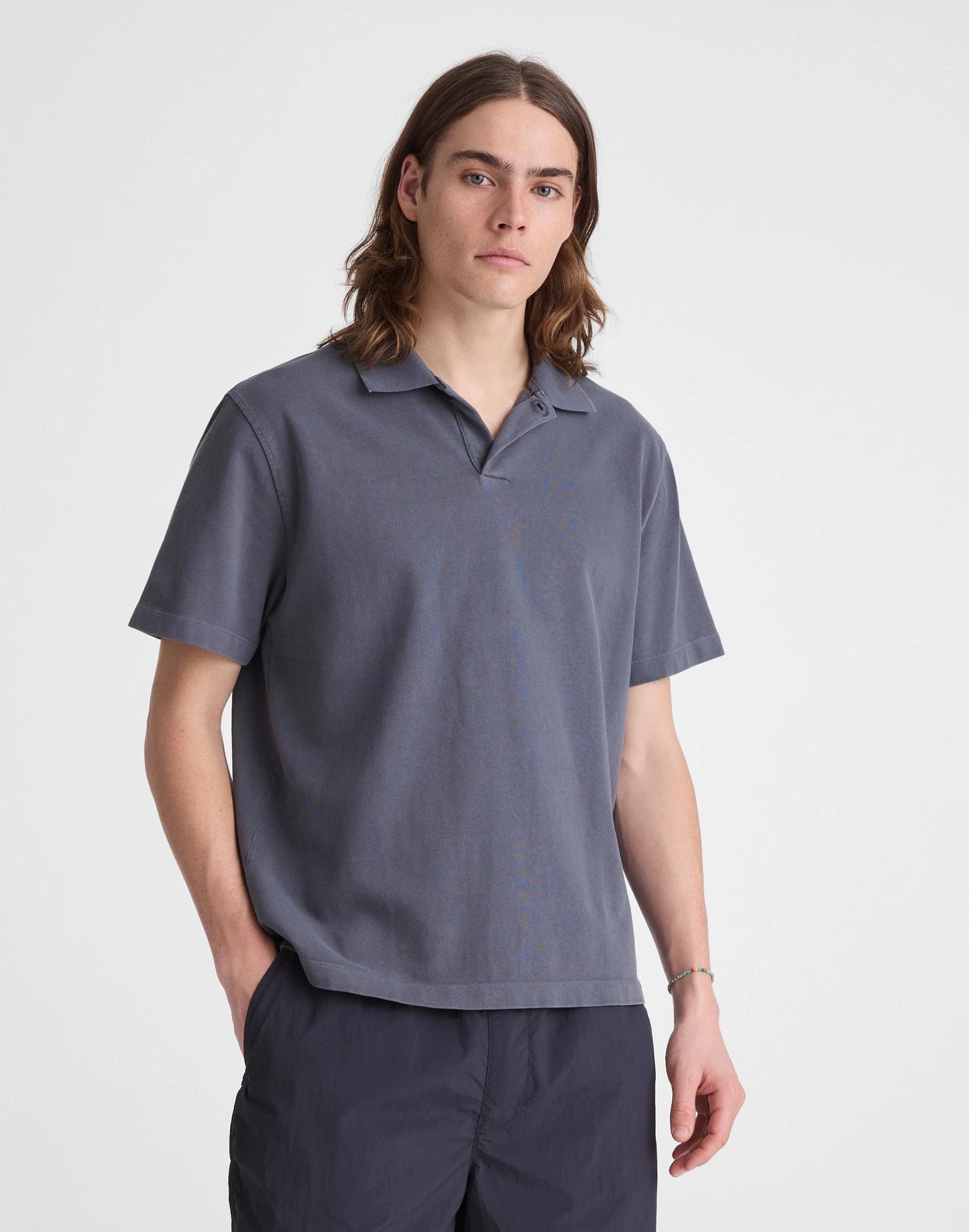Madewell Short-Sleeve Compact-Knit Polo