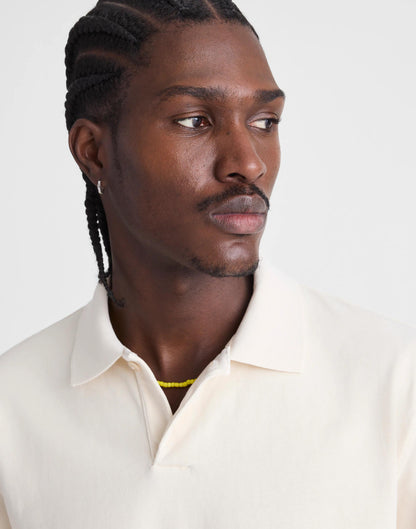 Madewell Short-Sleeve Compact-Knit Polo