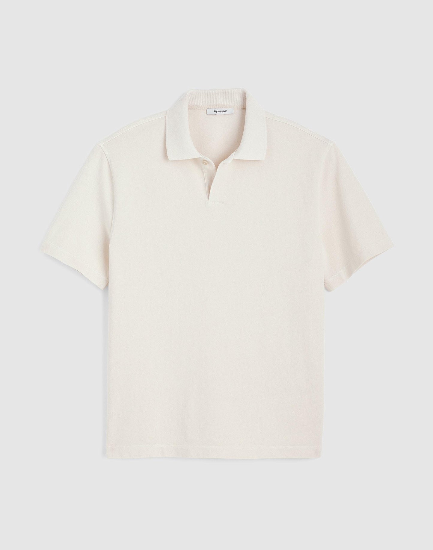 Madewell Short-Sleeve Compact-Knit Polo