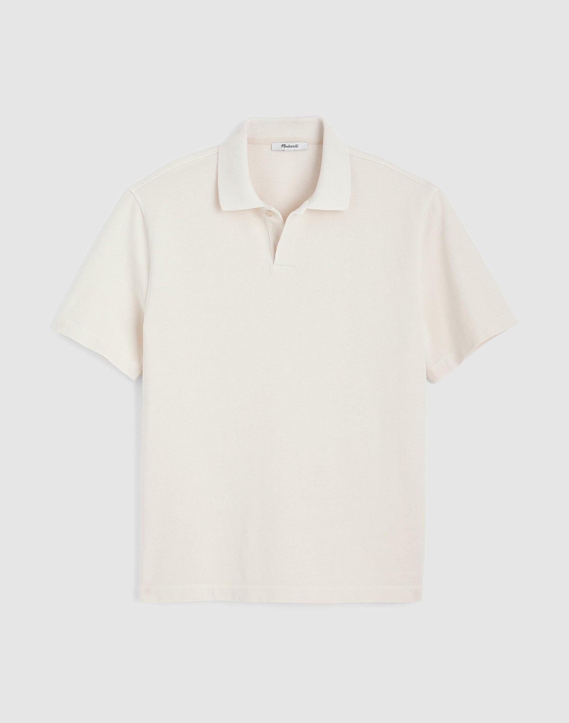 Madewell Short-Sleeve Compact-Knit Polo