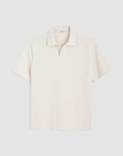 Madewell Short-Sleeve Compact-Knit Polo