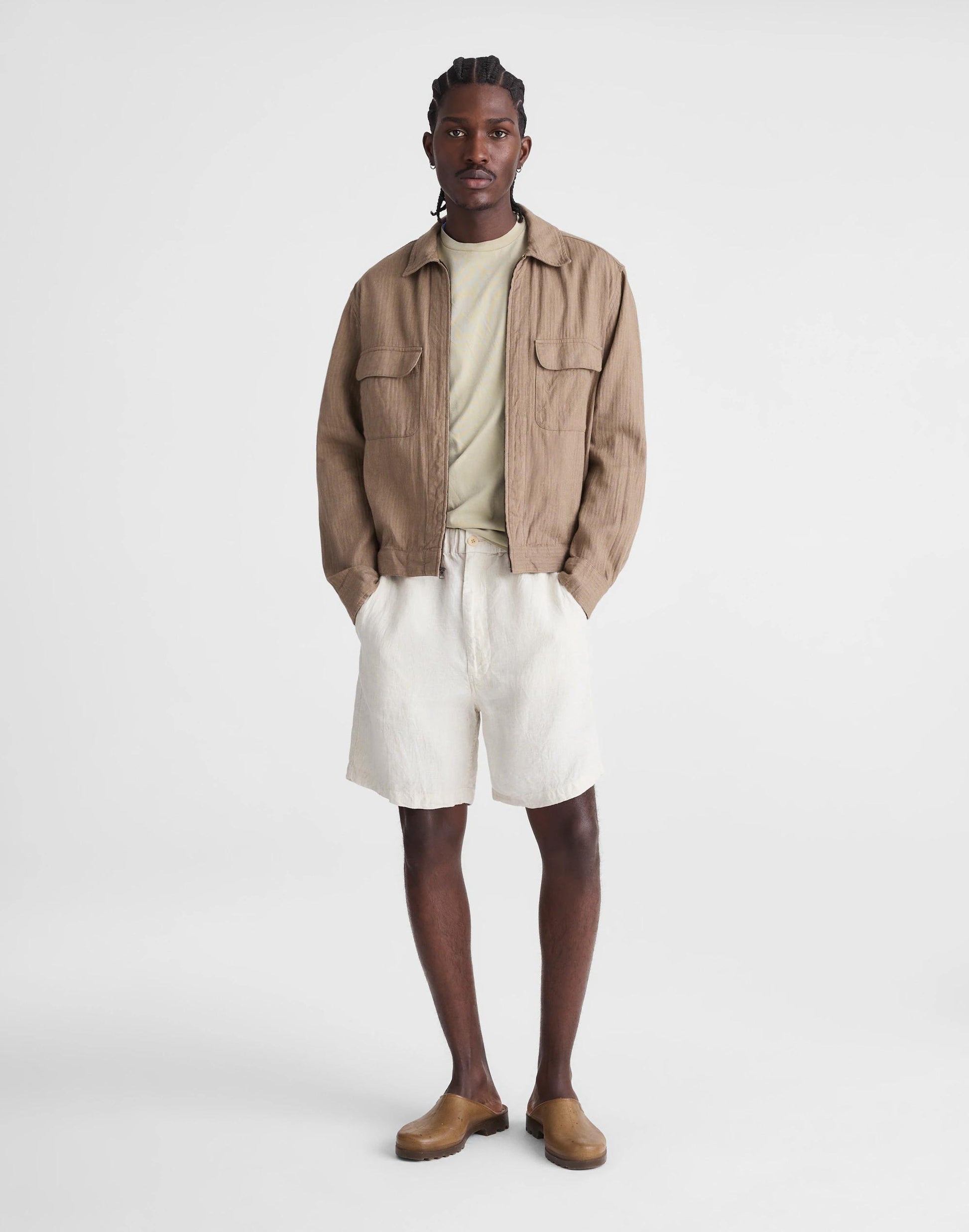Madewell Pull-On Shorts in Linen