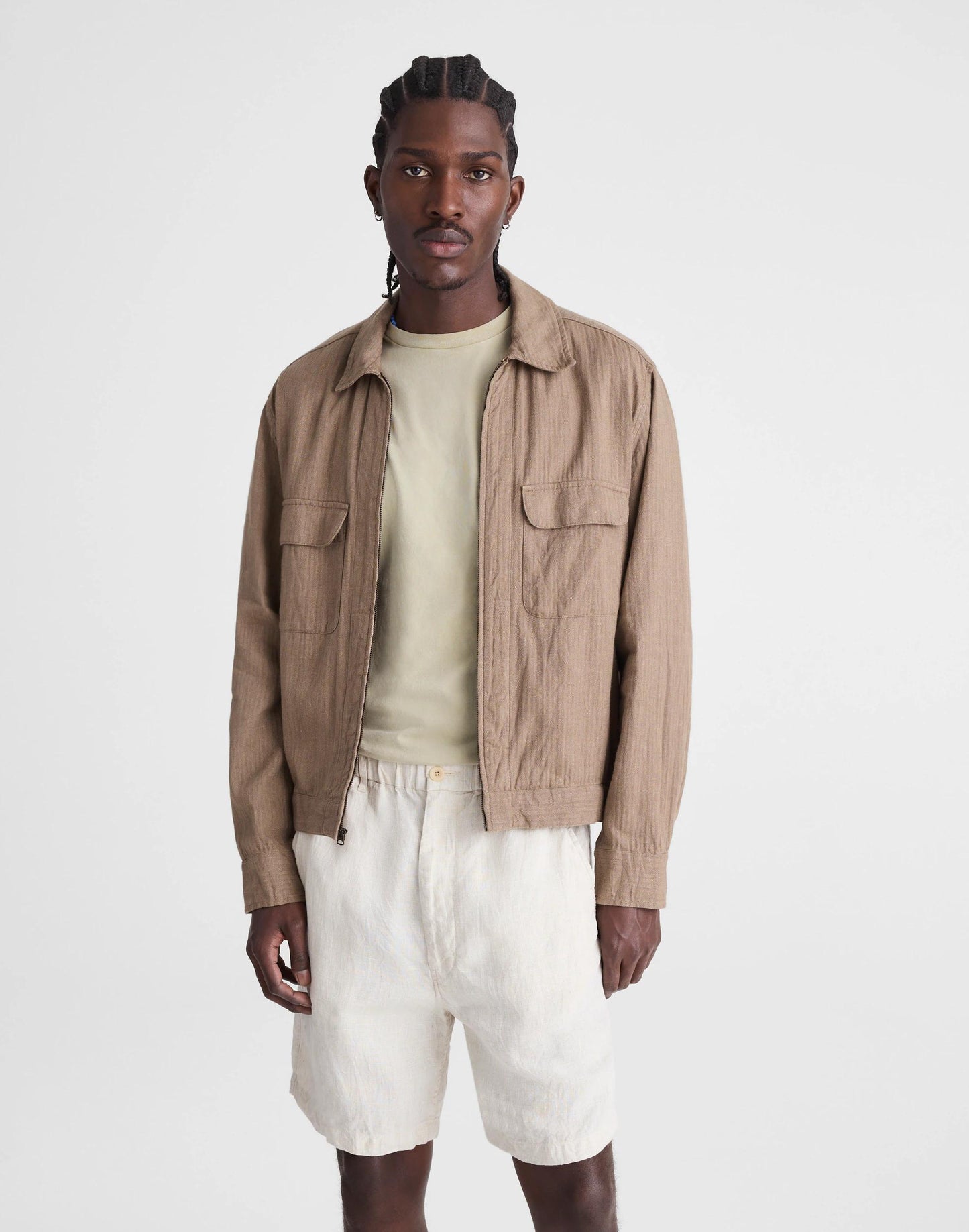 Madewell Pull-On Shorts in Linen