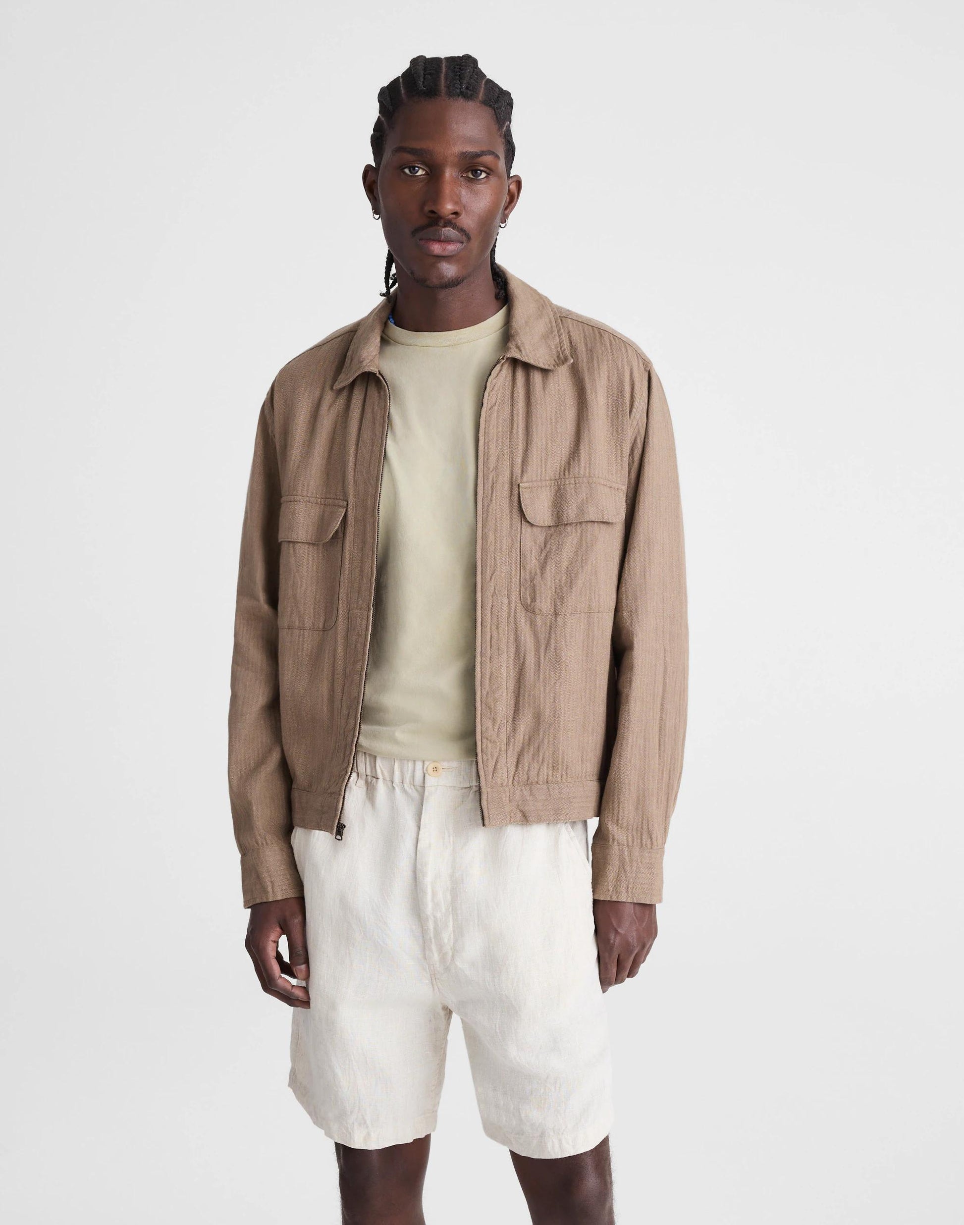 Madewell Pull-On Shorts in Linen
