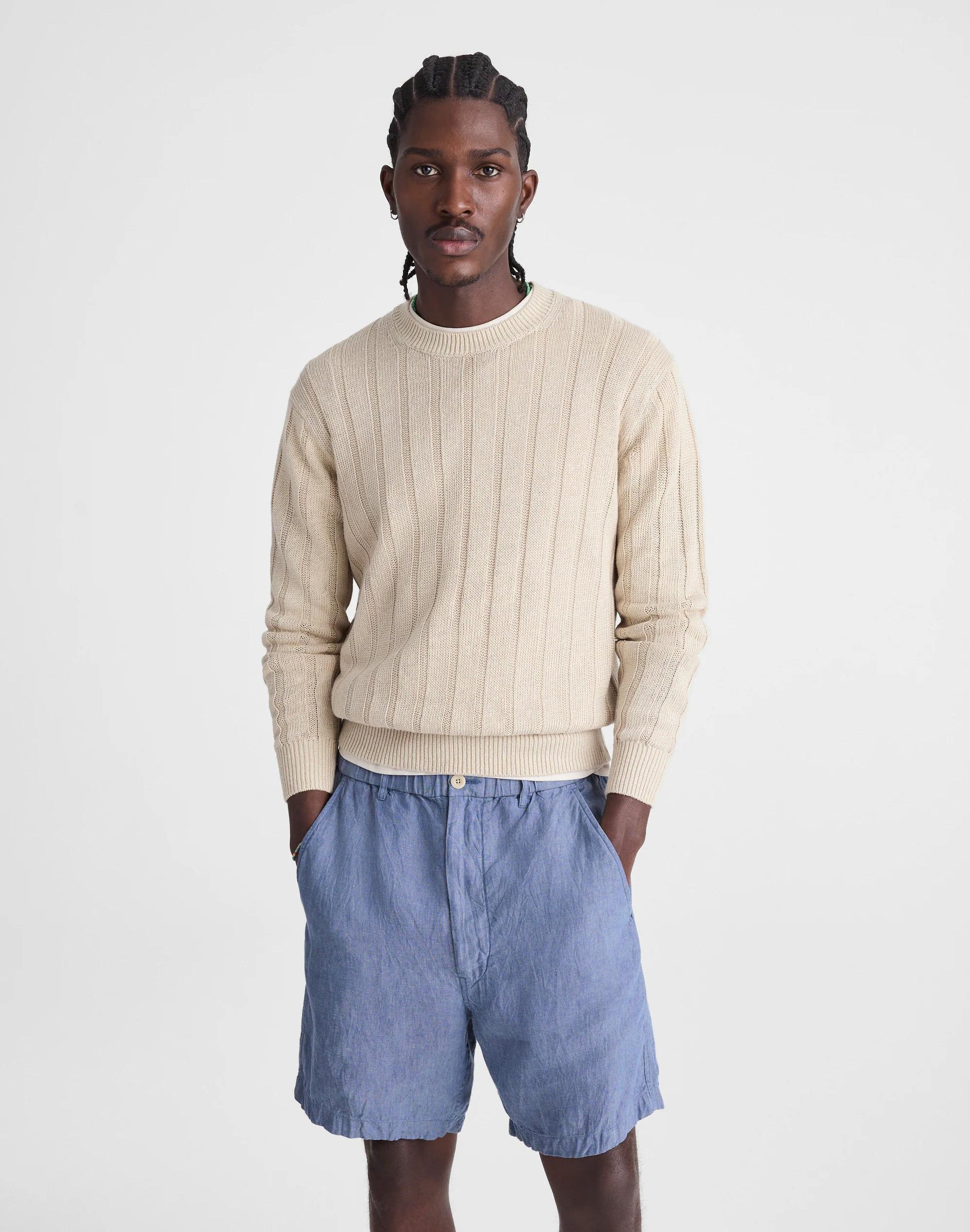 Madewell Pull-On Shorts in Linen