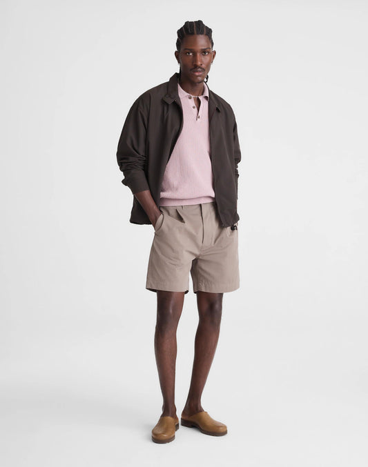 Madewell Pleated Chino Shorts in Uniform Twill