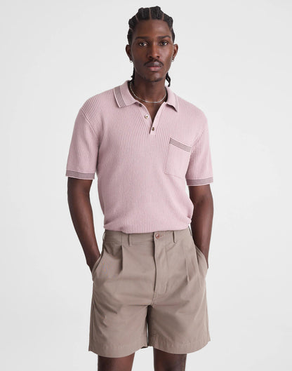 Madewell Pleated Chino Shorts in Uniform Twill
