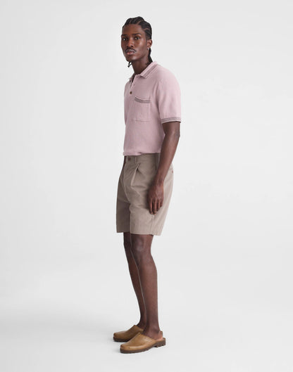 Madewell Pleated Chino Shorts in Uniform Twill