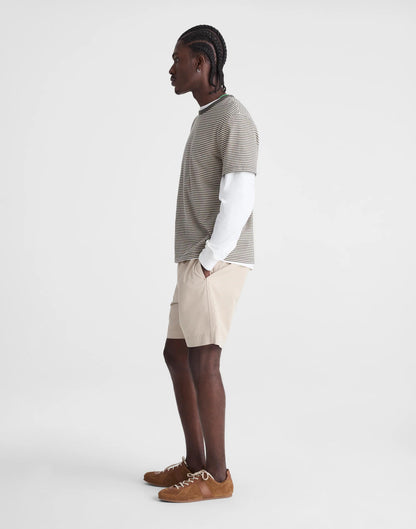 Madewell Pleated Chino Shorts in Uniform Twill